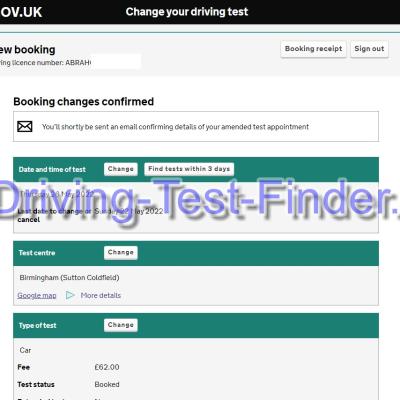 Birmingham Sutton Coldfield Driving Test Cancellations 1