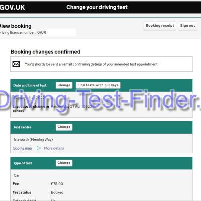 Isleworth Fleming Way Driving Test Cancellations 1