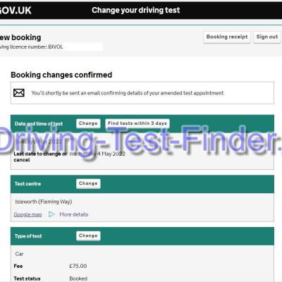 Isleworth Fleming Way Driving Test Cancellations 3