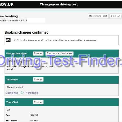 Pinner London Driving Test Cancellations 3