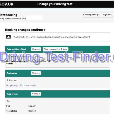 Tottenham Driving Test Cancellations 3