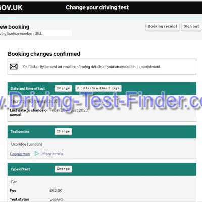 Uxbridge London Driving Test Cancellations 4